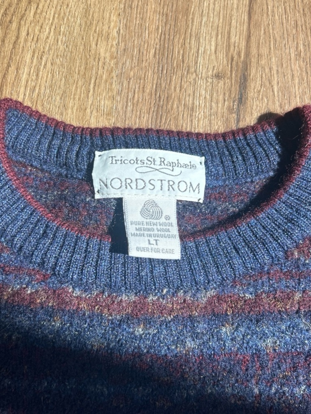 Nordstroms Colorful Striped Pure Wool Sweater - Picture 3 of 3